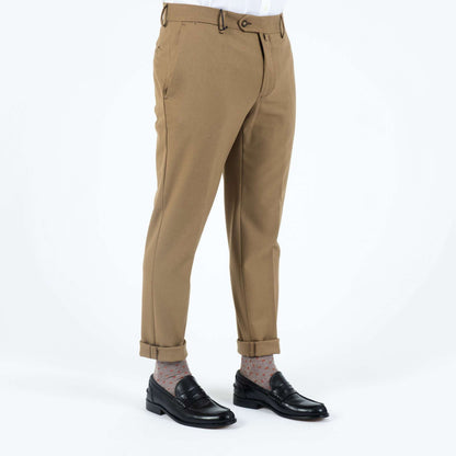 Langella Pantalone Fresco Lana Beige