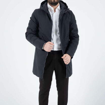 Bellini Milano Parka Lungo Double-Face Blu