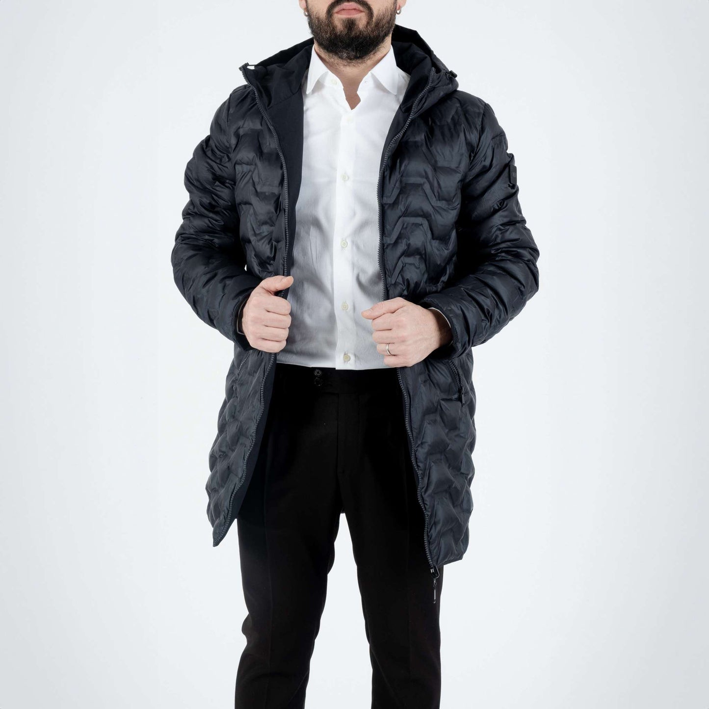 Bellini Milano Parka Lungo Double-Face Blu