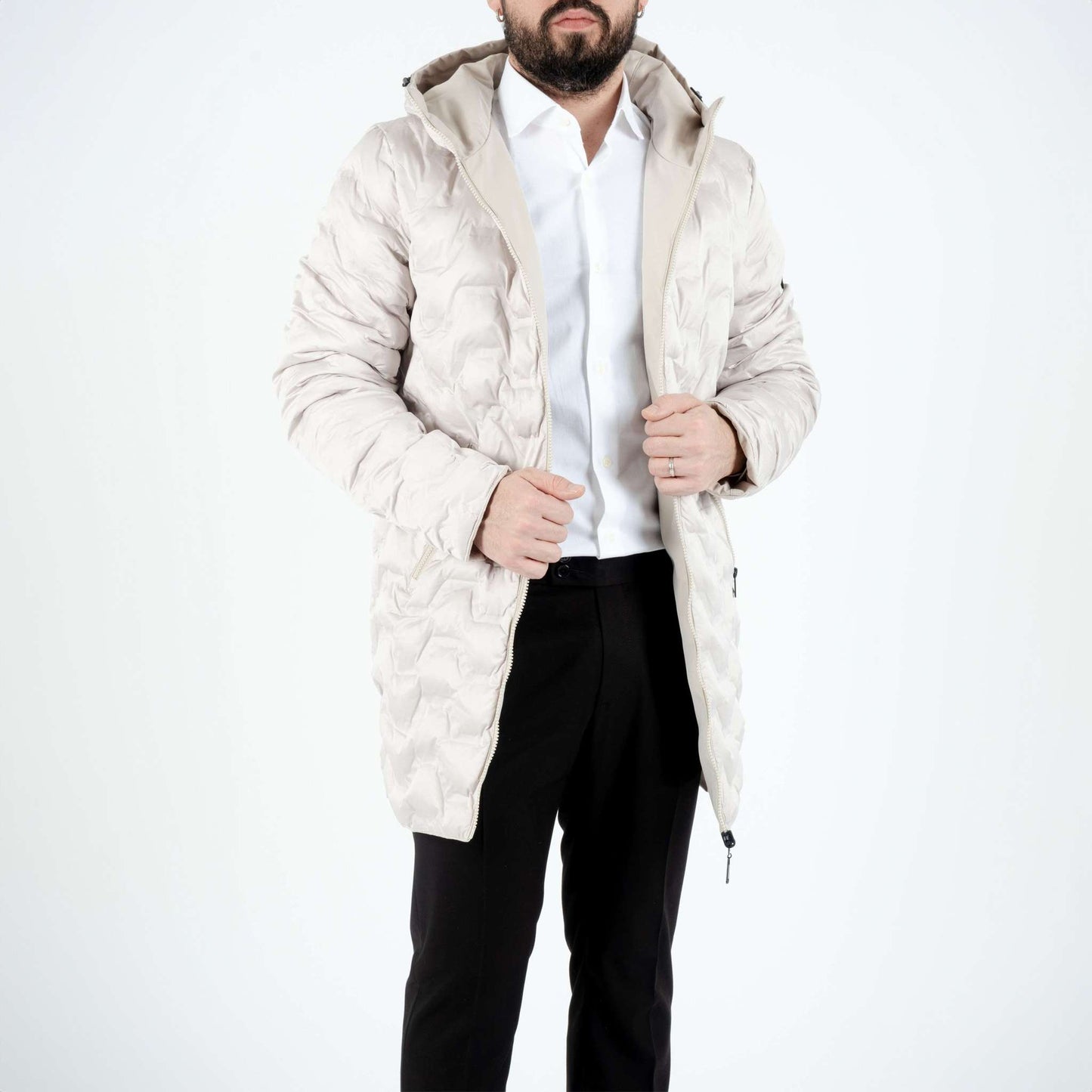 Bellini Milano Parka Lungo Double-Face Ghiaccio