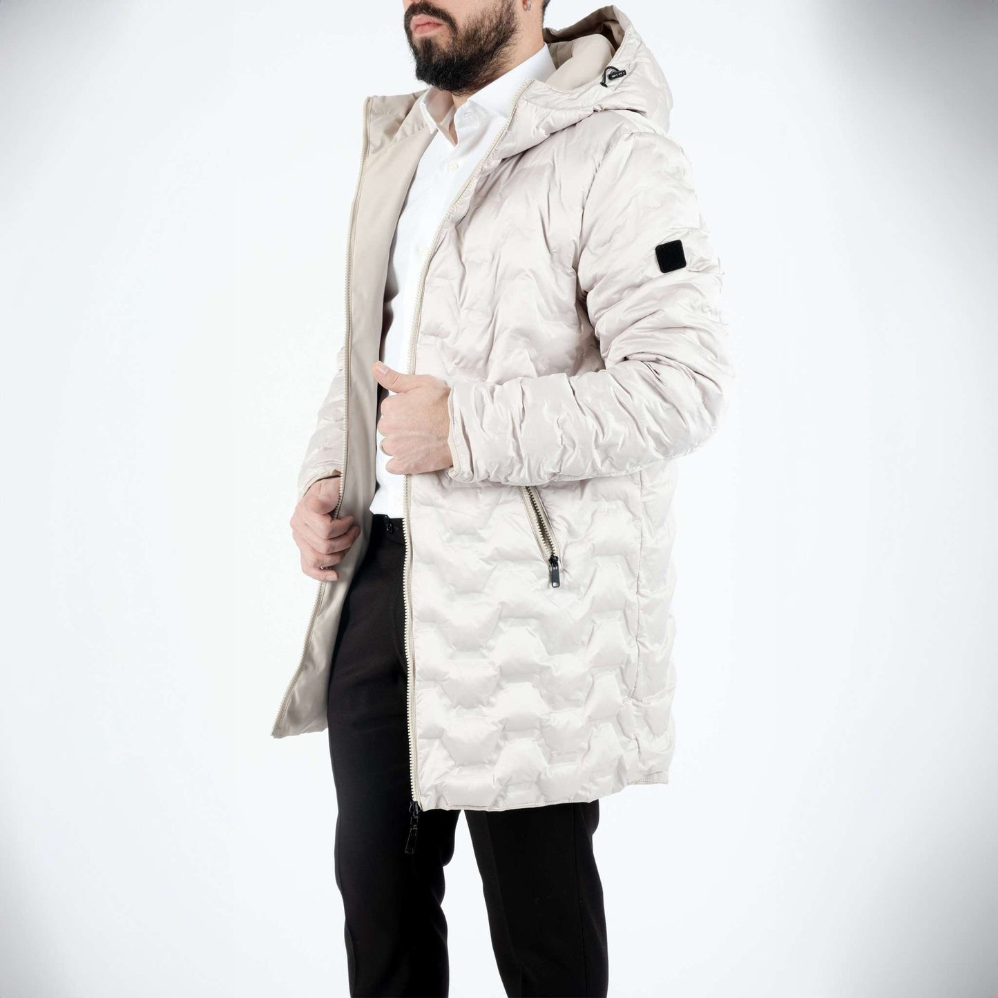 Bellini Milano Parka Lungo Double-Face Ghiaccio