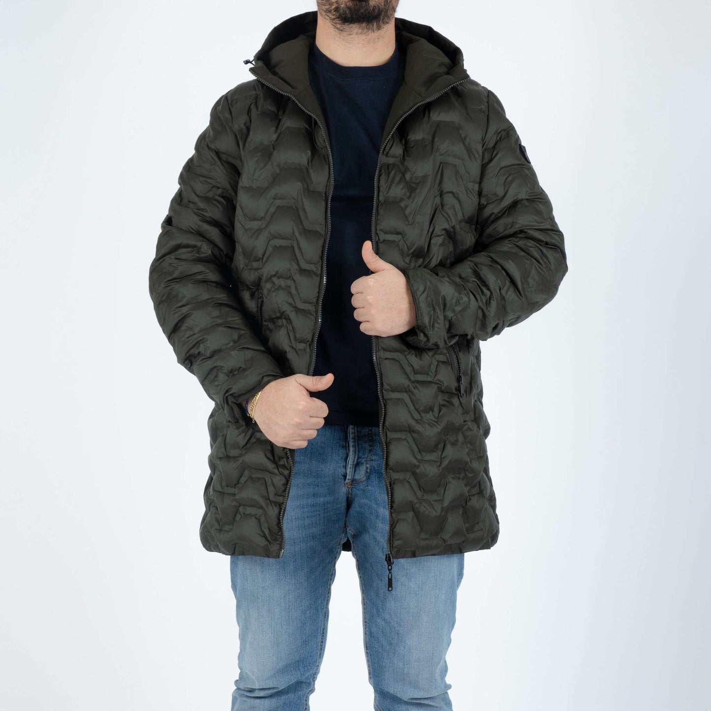 Bellini Milano Parka Lungo Double-Face Verde