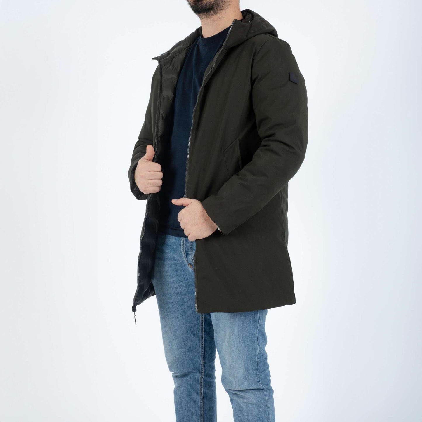 Bellini Milano Parka Lungo Double-Face Verde