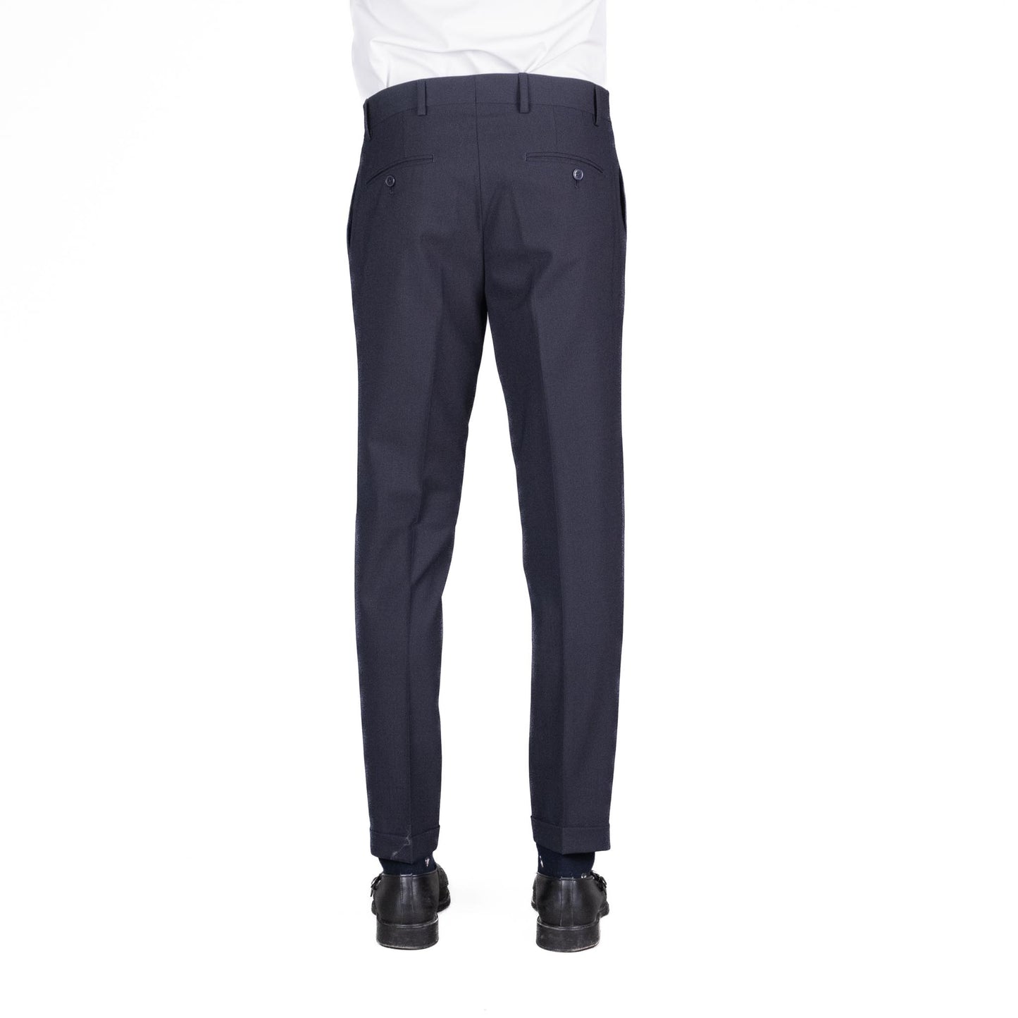 Pantalone Langella Classico Fresco Lana Blu