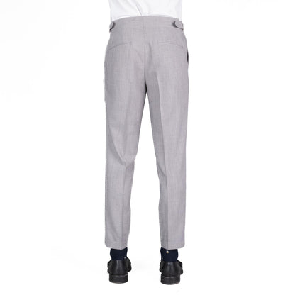 Pantalone Langella Fibbia Grigio Chiaro