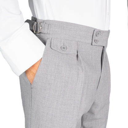 Pantalone Langella Fibbia Grigio Chiaro