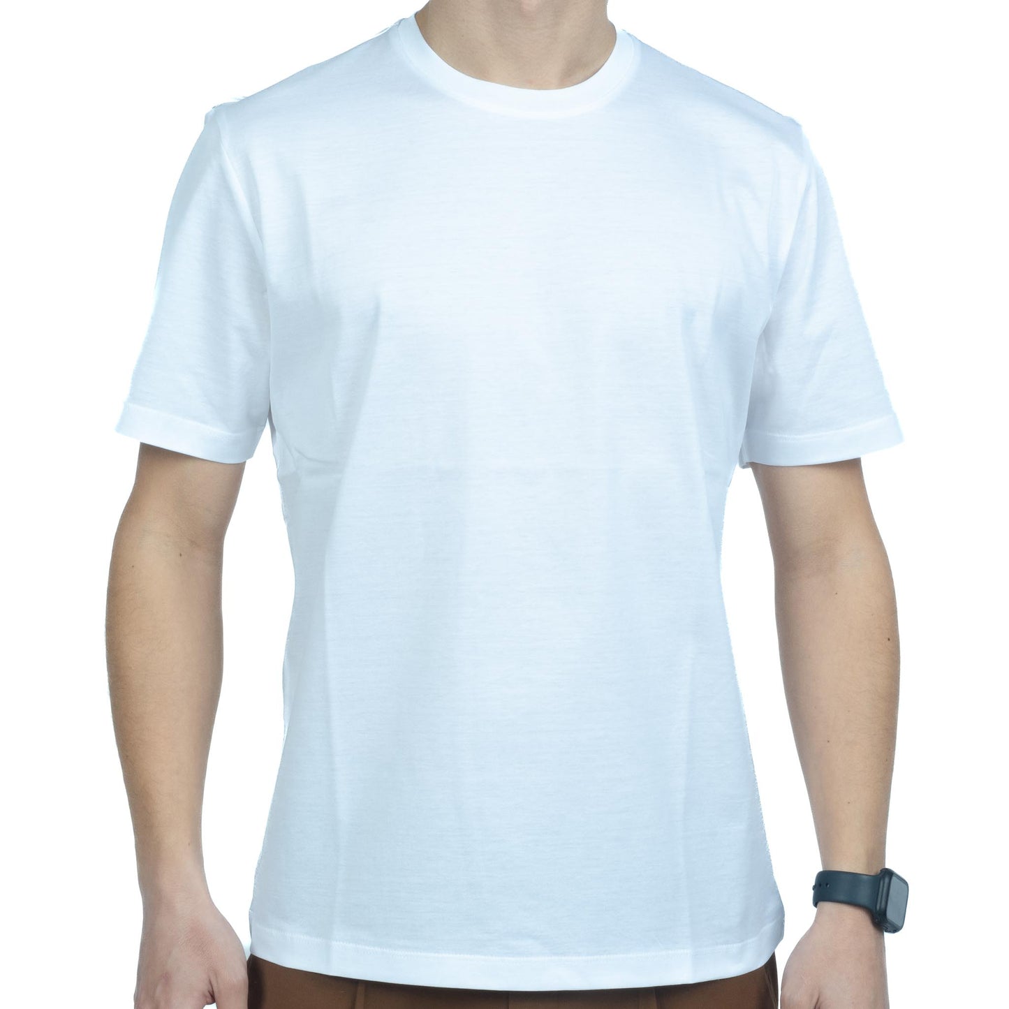 T-Shirt Pitone Filo Di Scozia Bianco