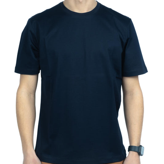 T-Shirt Pitone Filo Di Scozia Blu Adriatico