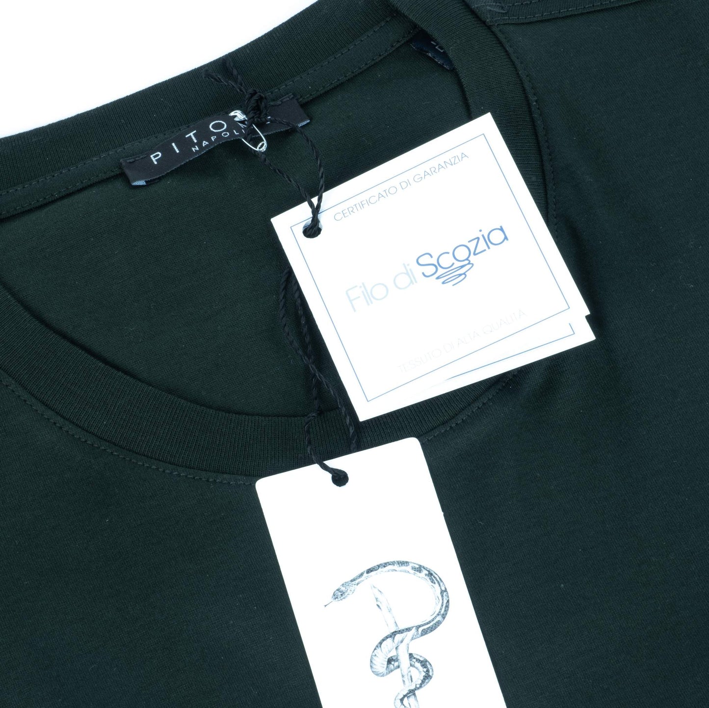 T-Shirt Pitone Filo Di Scozia Verde