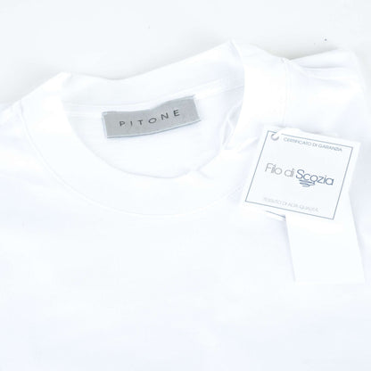 T-Shirt Pitone FILO DI SCOZIA Bianco